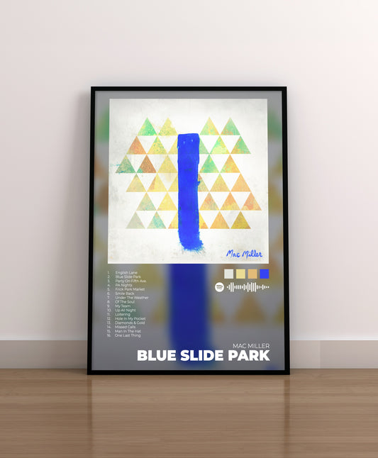 Blue Slide Park. Mac Miller. Poster. Lamina. Cuadro. Regalo. Merchandising. CD. Vinilo.