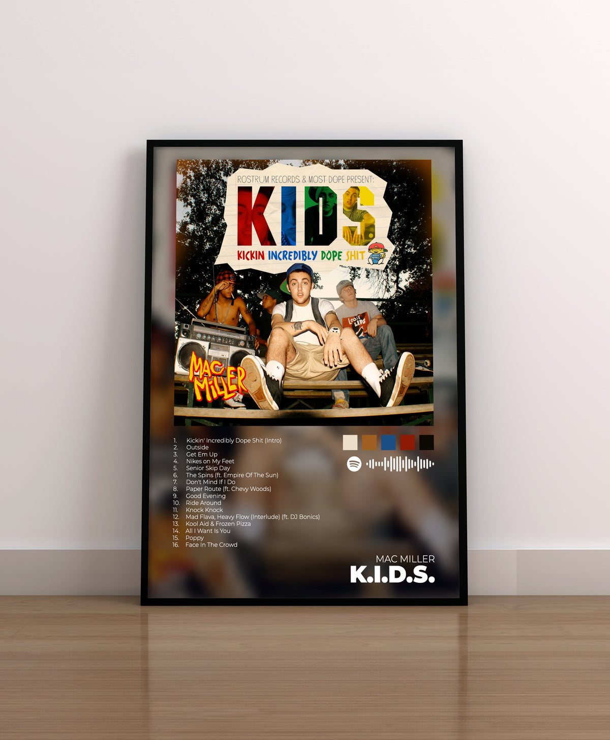 K.I.D.S. Mac Miller. Poster. Lamina. Regalo. Merchandising. CD. Vinilo. Cover.