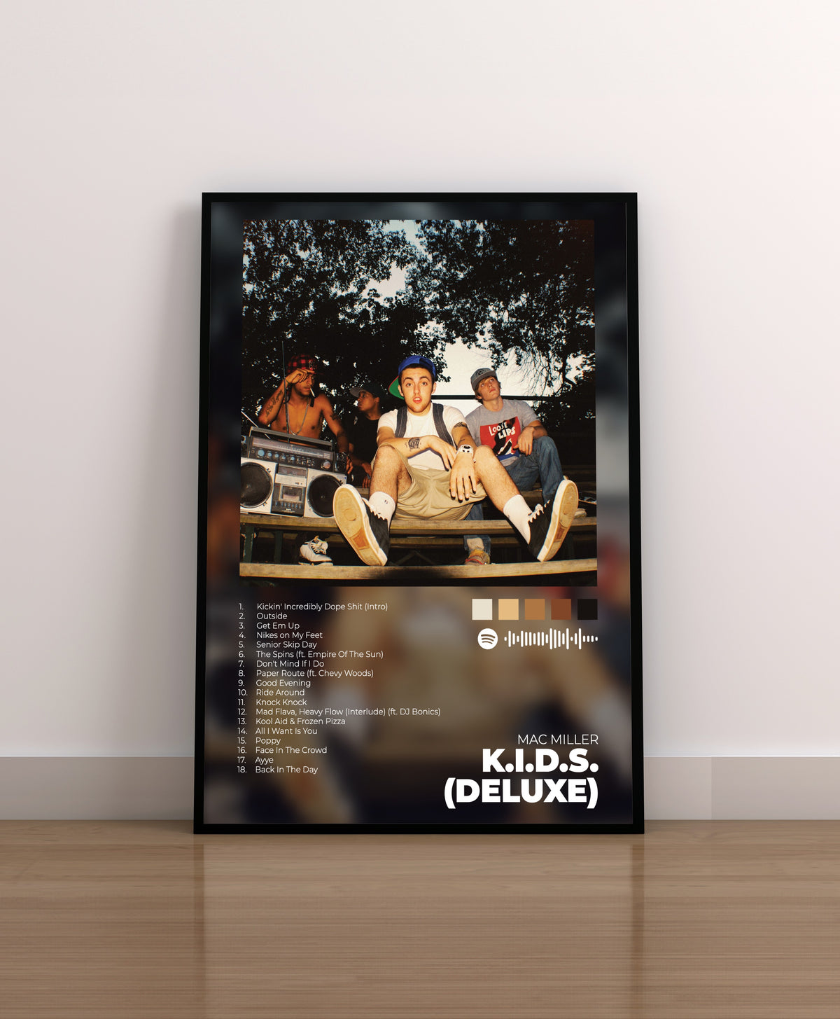 K.I.D.S. (DELUXE). Mac Miller. Poster. Lamina. Regalo. Marco. Merchandising.