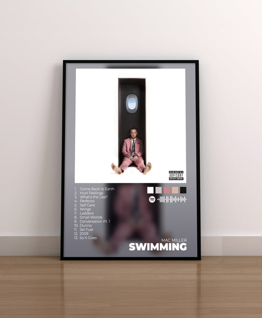 Swimming. Mac Miller. Poster. Lamina. Regalo. Merchandising.