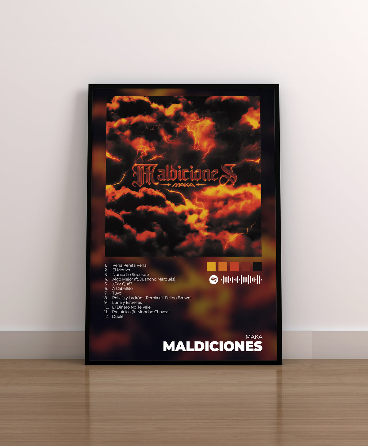 Maldiciones. Maka. Poster. Lamina. Regalo. Merchandising.