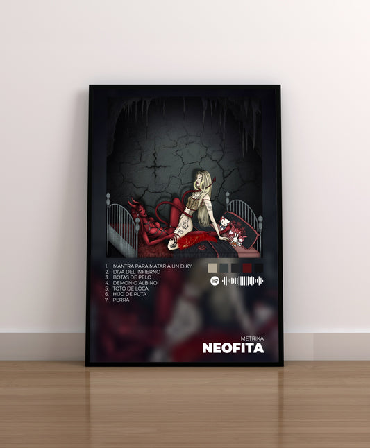 metrika. neofita. poster. lamina. cuadro. regalo. marco. merchandising. cd. vinilo. cover. 