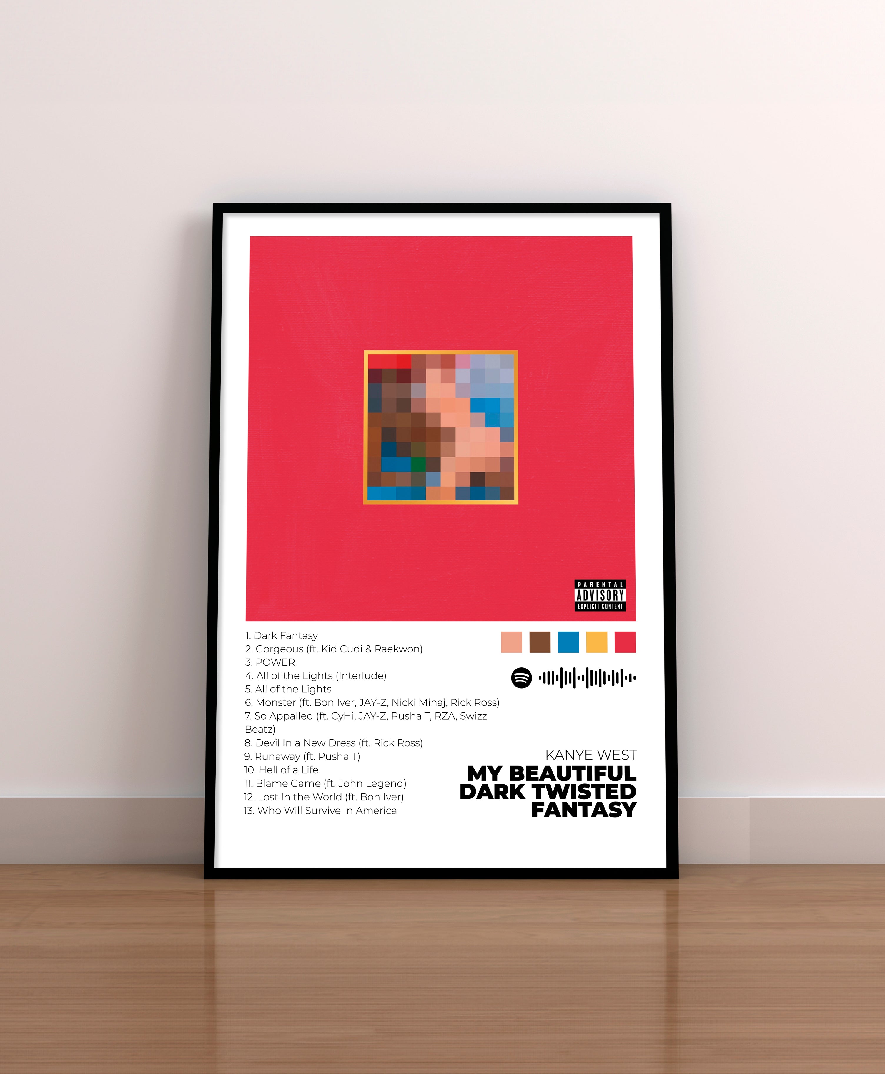 My Beautiful Dark Twisted Fantasy - Poster Digital de Kanye West ...