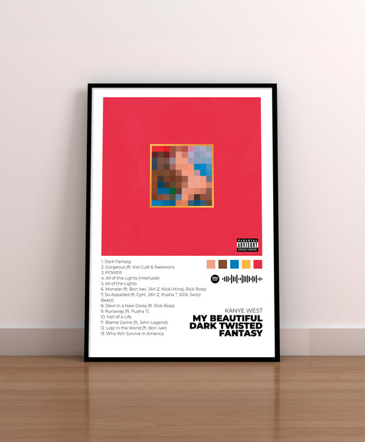 My Beautiful Dark Twisted Fantasy. Kanye West. Poster.