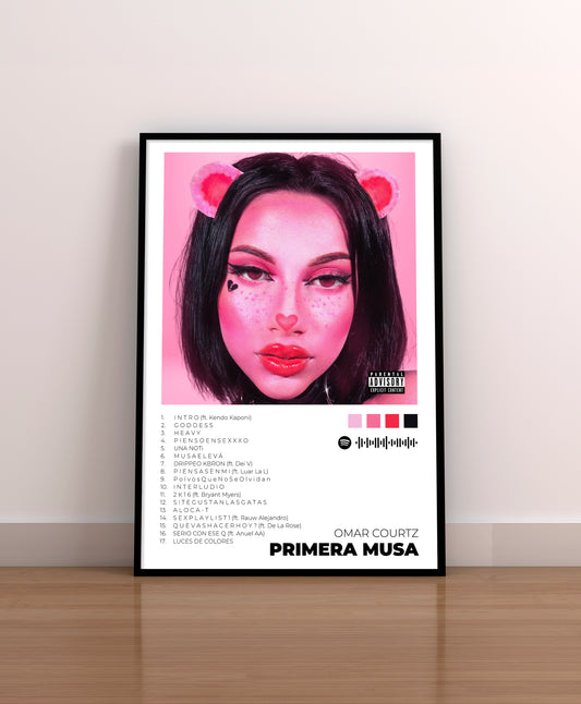 Omar Courtz. Primera Musa. Poster. Primera Musa Poster. Portada. Cover
