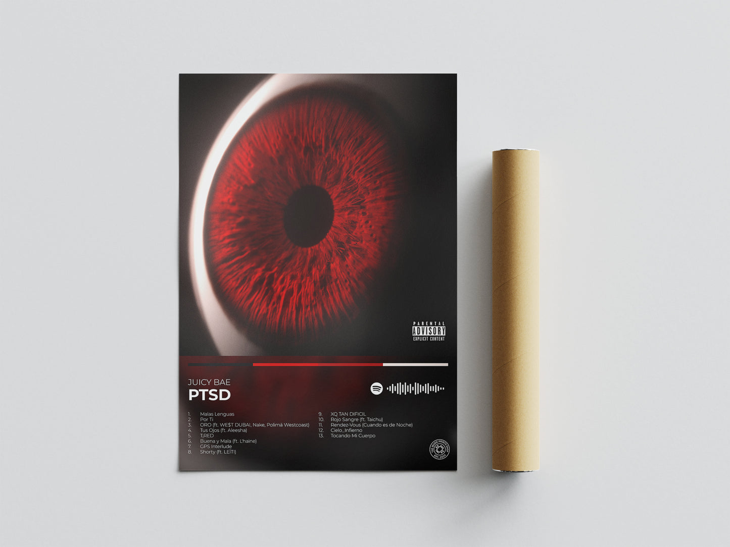 ptsd. juicy bae poster. poster. lamina. cuadro. juicy bae regalo. merchandising. cd. vinilo. cover.