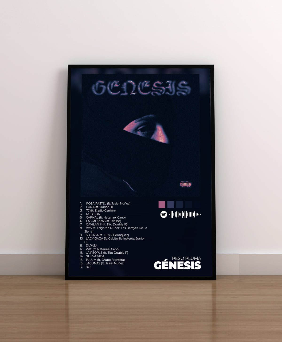 Génesis. Peso Pluma. Poster. Regalo. Merchandising.