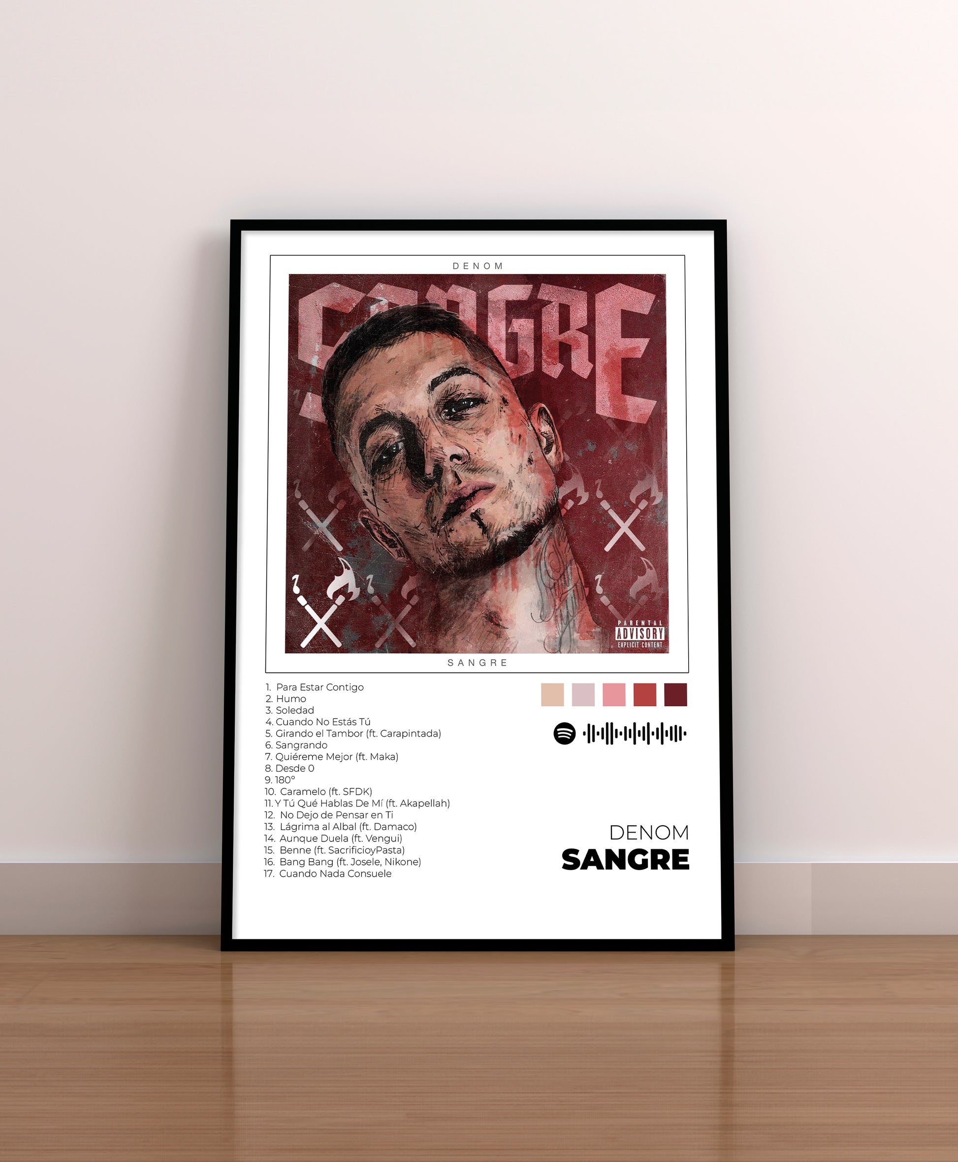 Sangre - Poster Digital de Denom | Music Prints