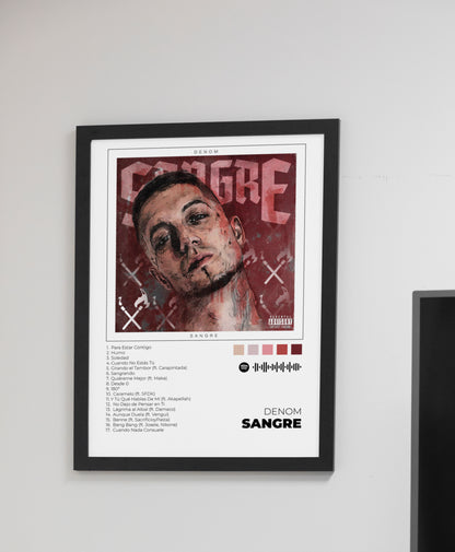 Sangre - Poster Digital de Denom | Music Prints