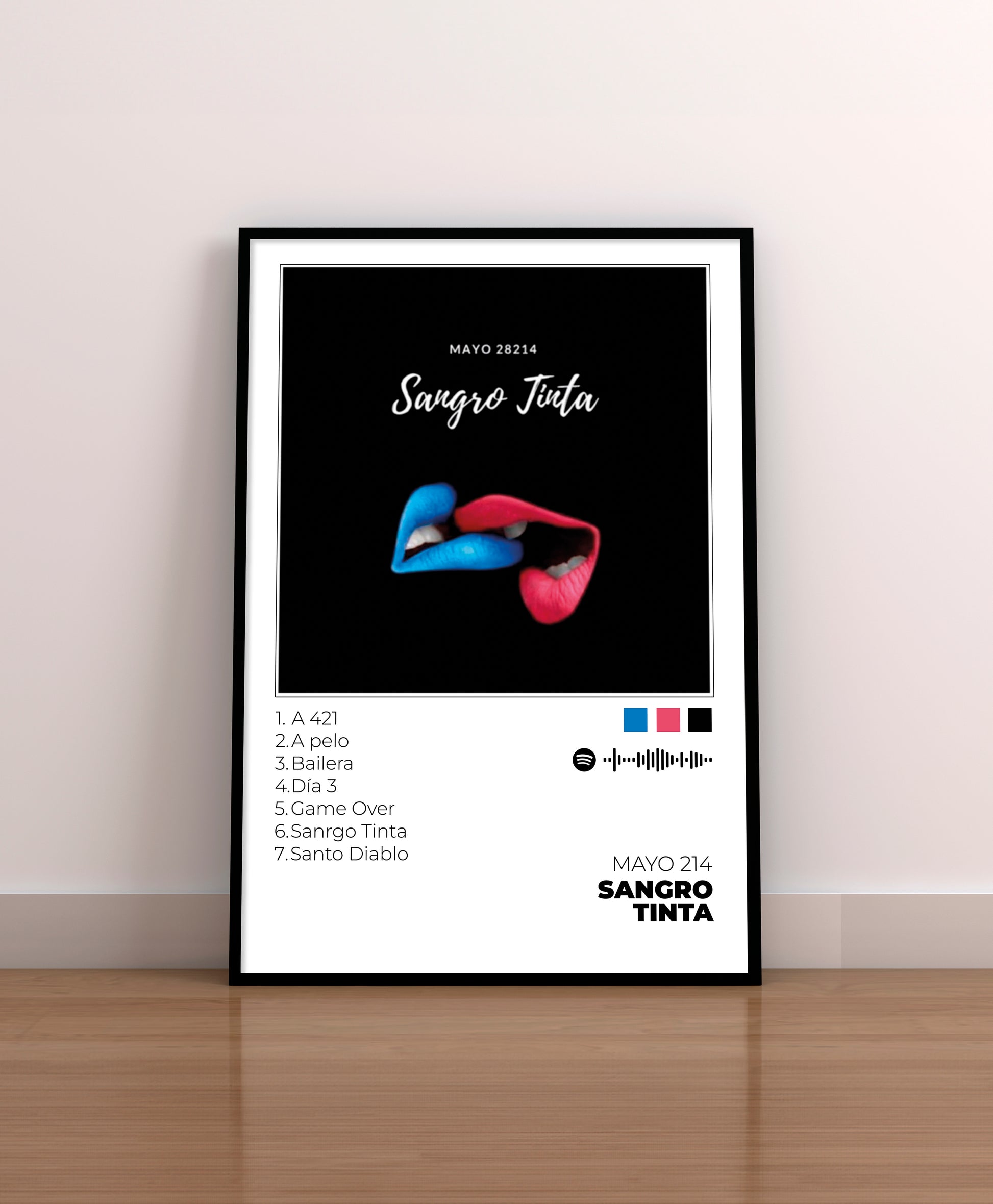 Sangro - Poster Digital de Tinta Mayo214 | Music Prints