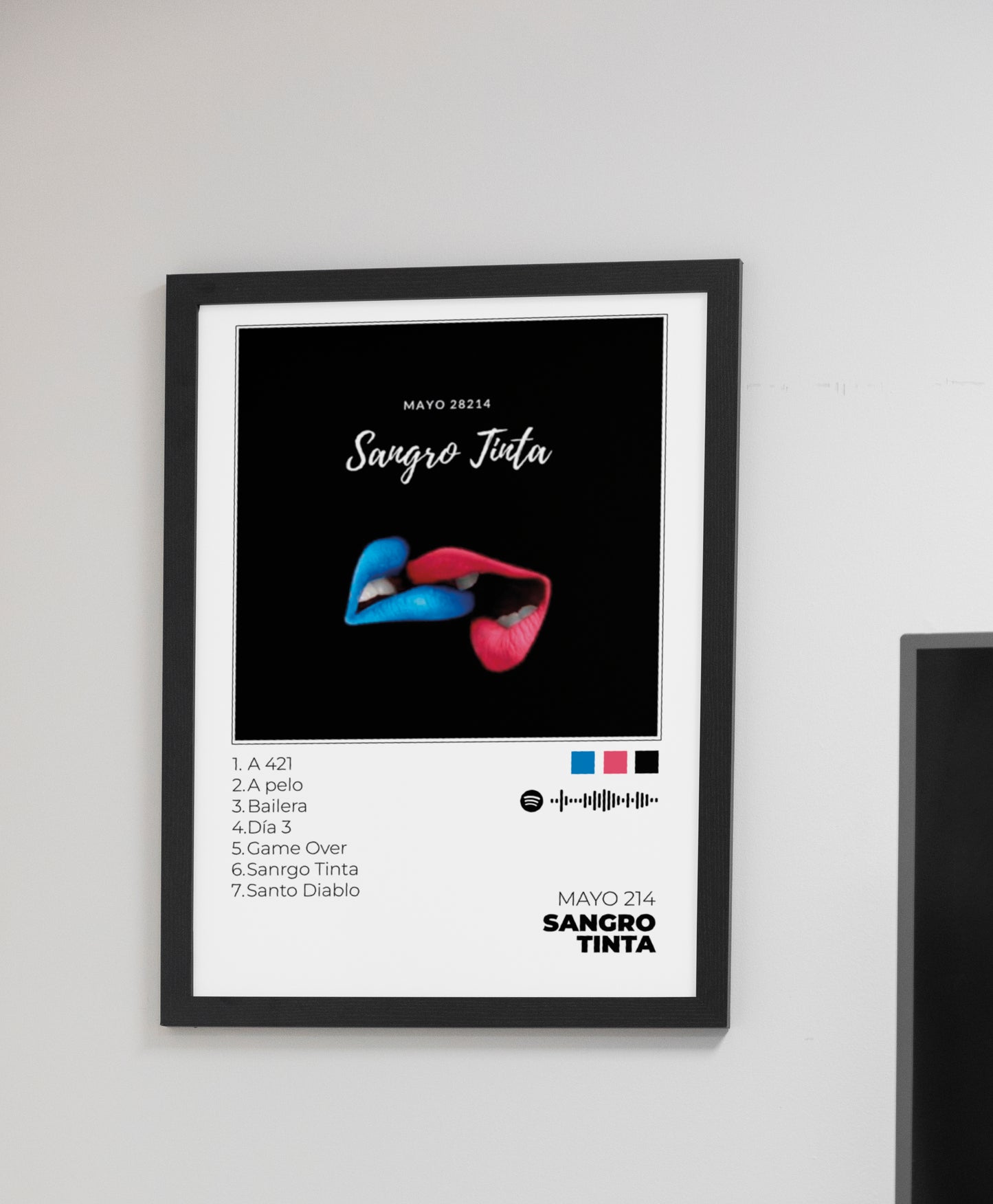 Sangro - Poster Digital de Tinta Mayo214 | Music Prints