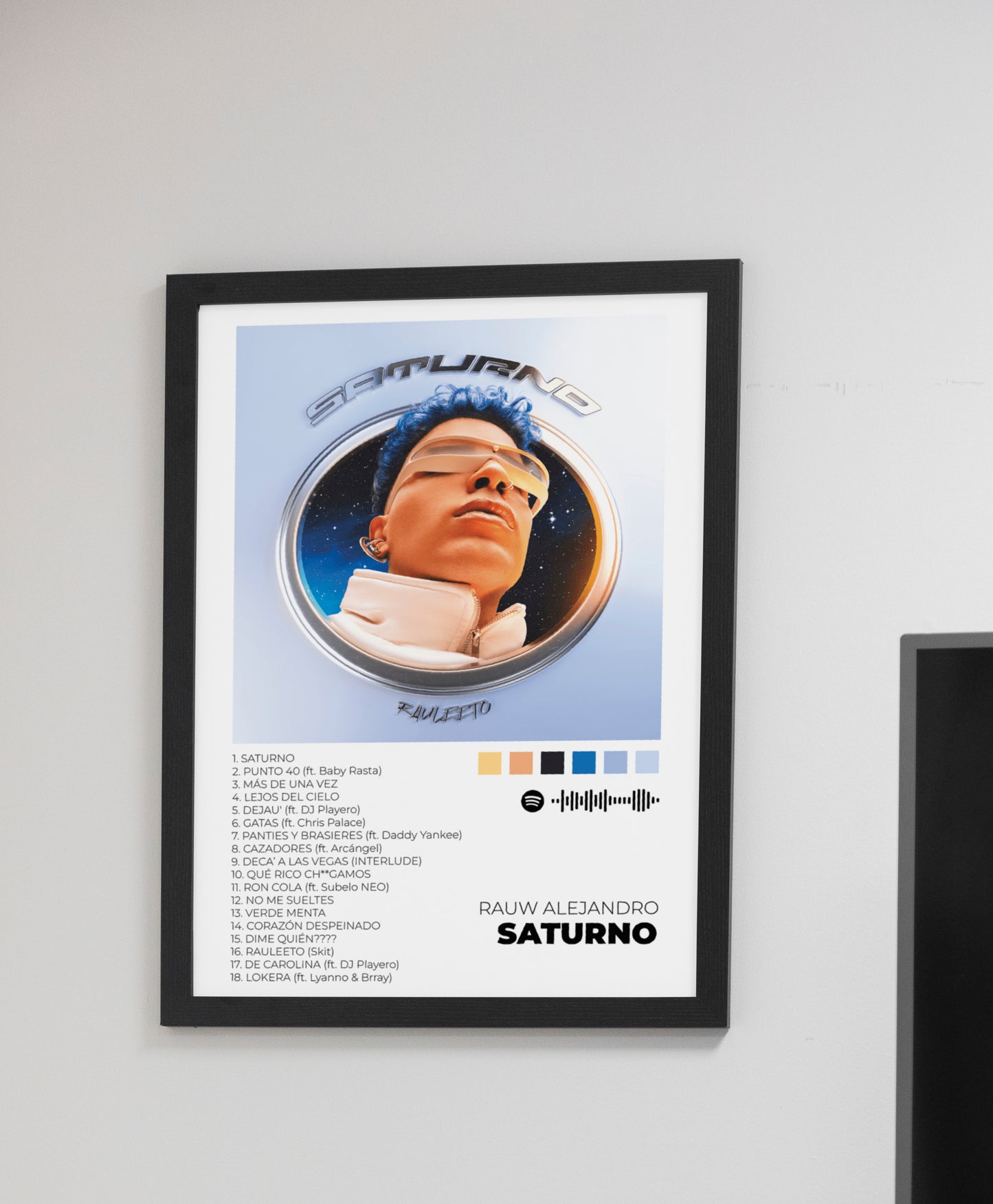 Saturno - Poster Digital de Rauw Alejandro | Music Prints