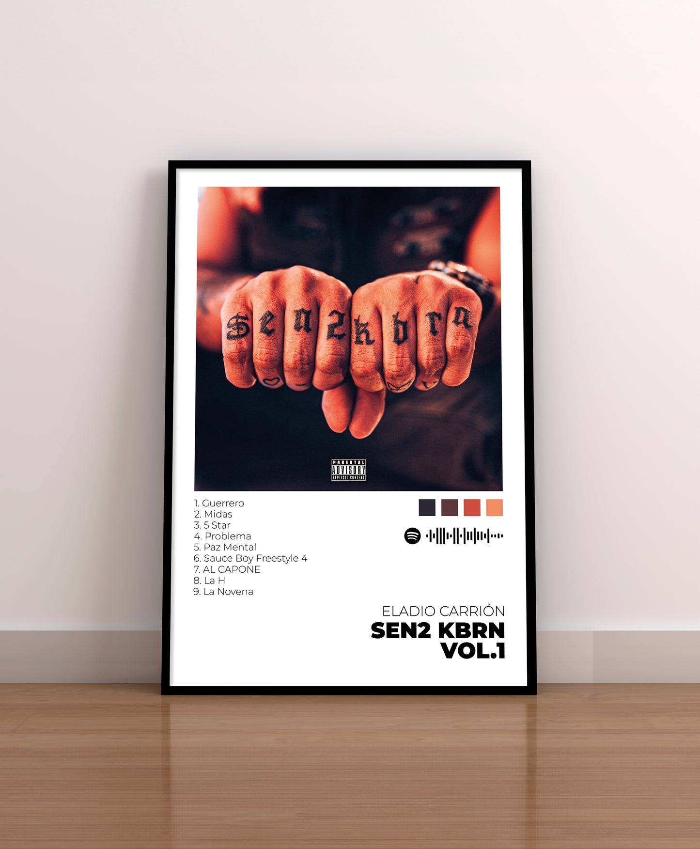 SEN2 KBRN VOL.1 - Poster Digital de Eladio Carrión | Music Prints