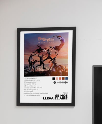 Se nos lleva el aire - Poster Digital de Robe | Music Prints