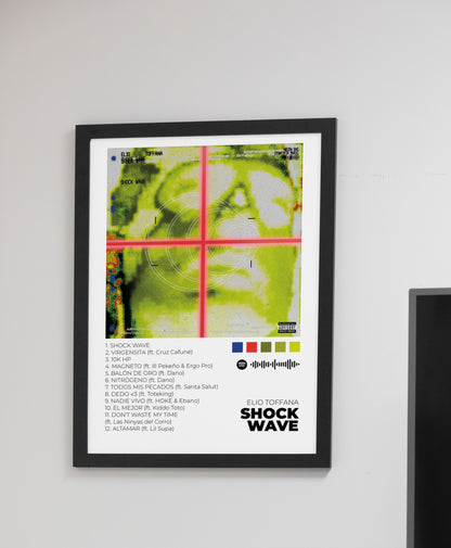 SHOCK WAVE - Poster Digital de Elio Toffana | Music Prints