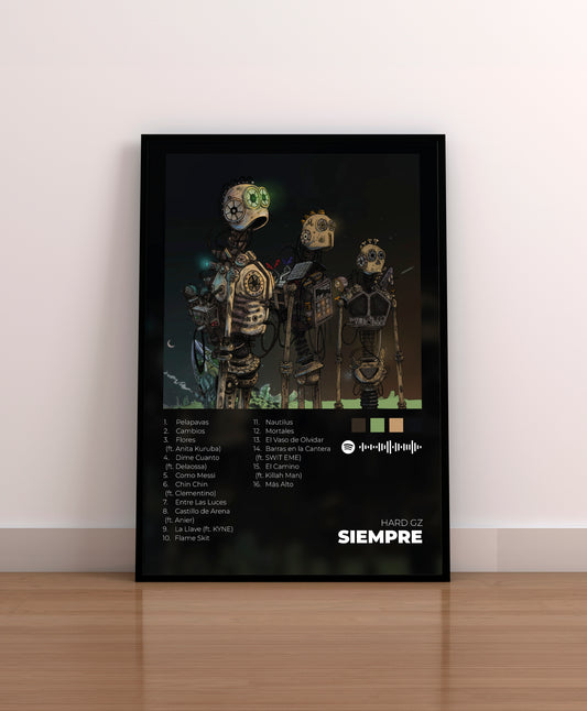 Siempre, Hard GZ, Poster, Vinilo, CD, Entradas, Gira, Tour, Cuadro, Lamina, Regalo