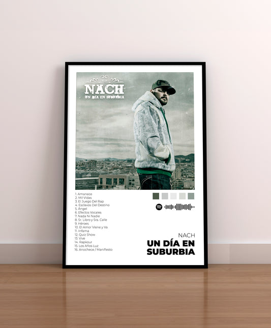 Un día en Suburbia - Poster Digital de Nach | Music Prints