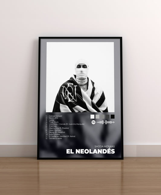 shoda monkas. el neolandes. poster. lamina. regalo. cuadro. marco. merchandising. cd. vinilo. cover. 