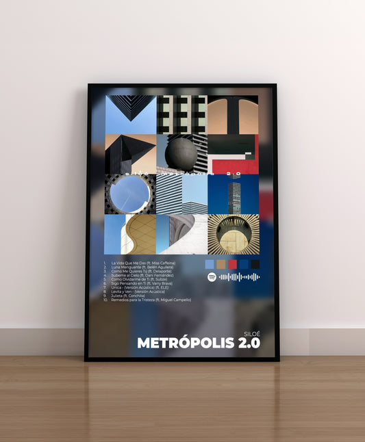 METRÓPOLIS 2.0. SILOE. POSTER. LAMINA. CUADRO. REGALO. MARCO. MERCHANDISING. CD. VINILO. ENTRADAS.