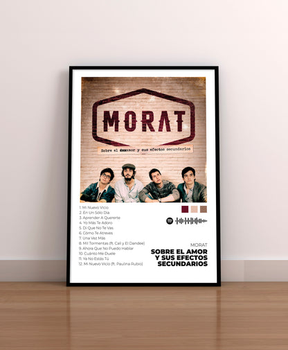 Sobre El Amor Y Sus Efectos Secundarios - Poster Digital de Morat | Music Prints