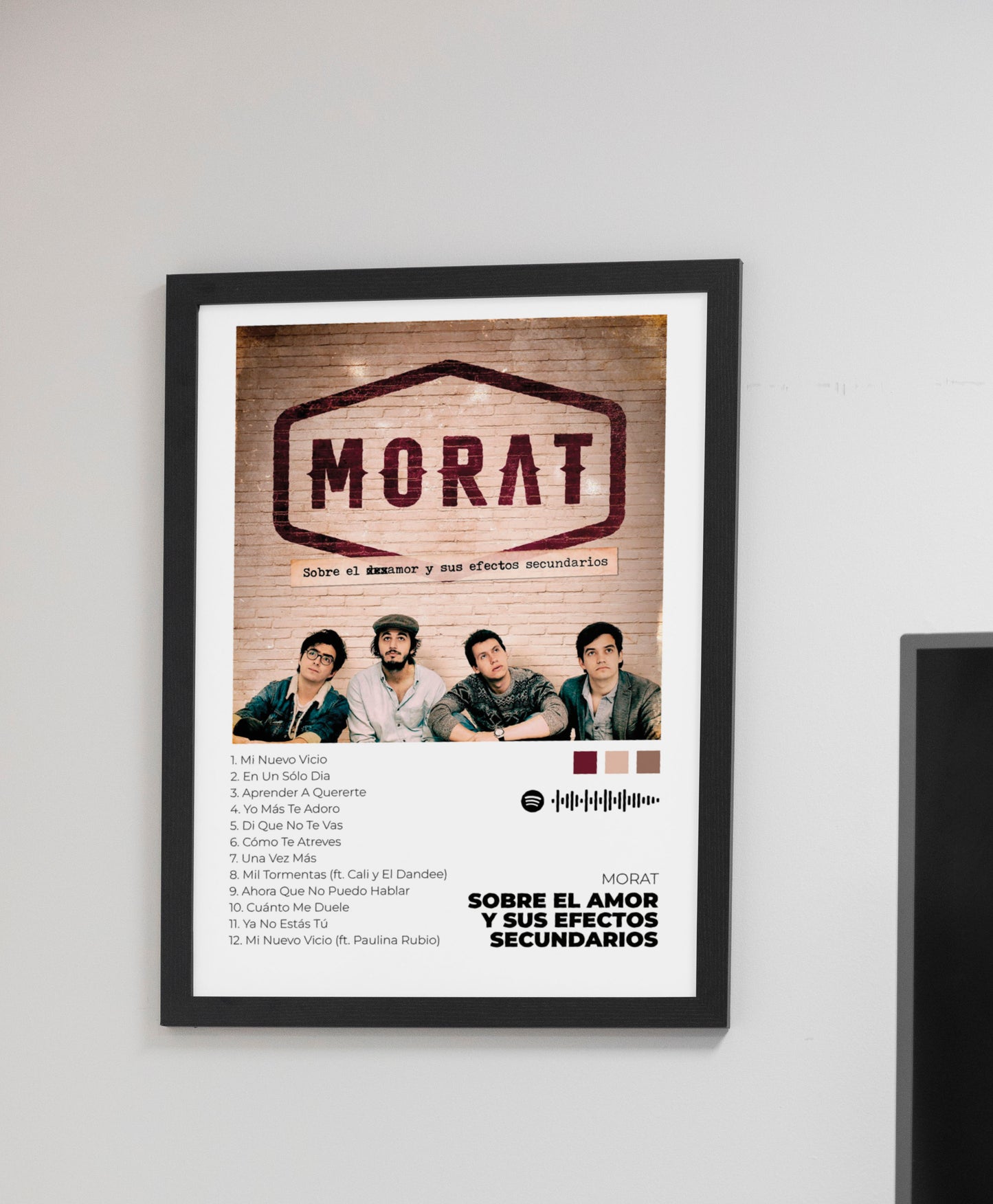 Sobre El Amor Y Sus Efectos Secundarios - Poster Digital de Morat | Music Prints