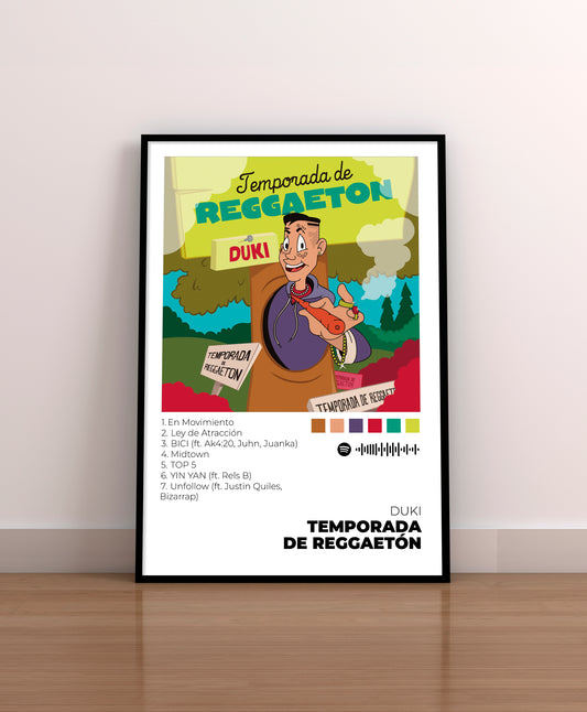 Temporada de Reggaetón - Poster Digital de Duki | Music Prints