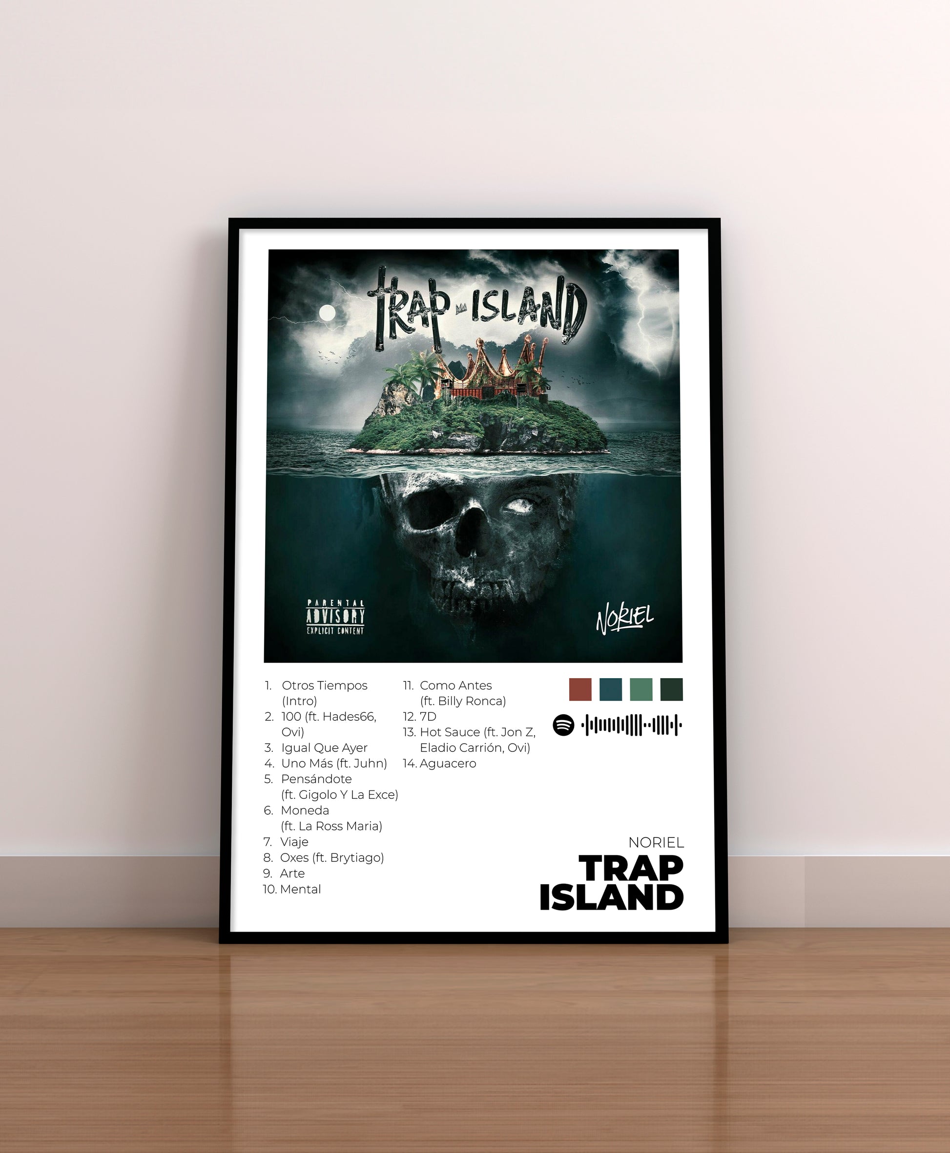 trap island. noriel. poster