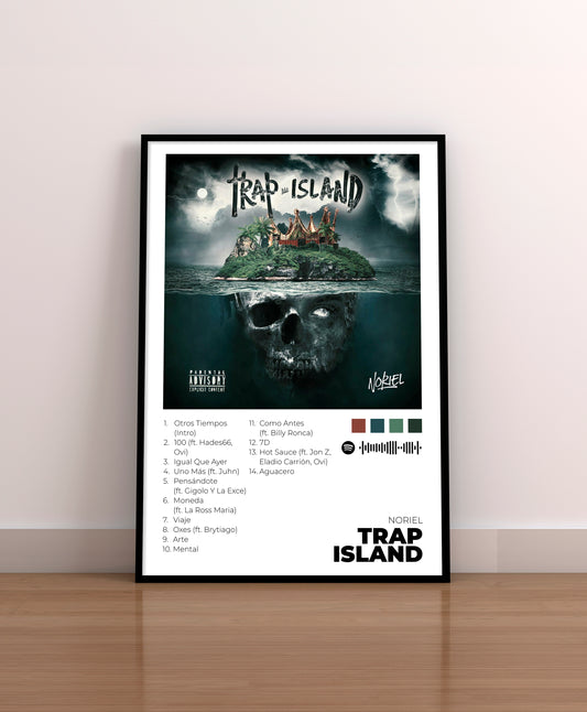 trap island. noriel. poster