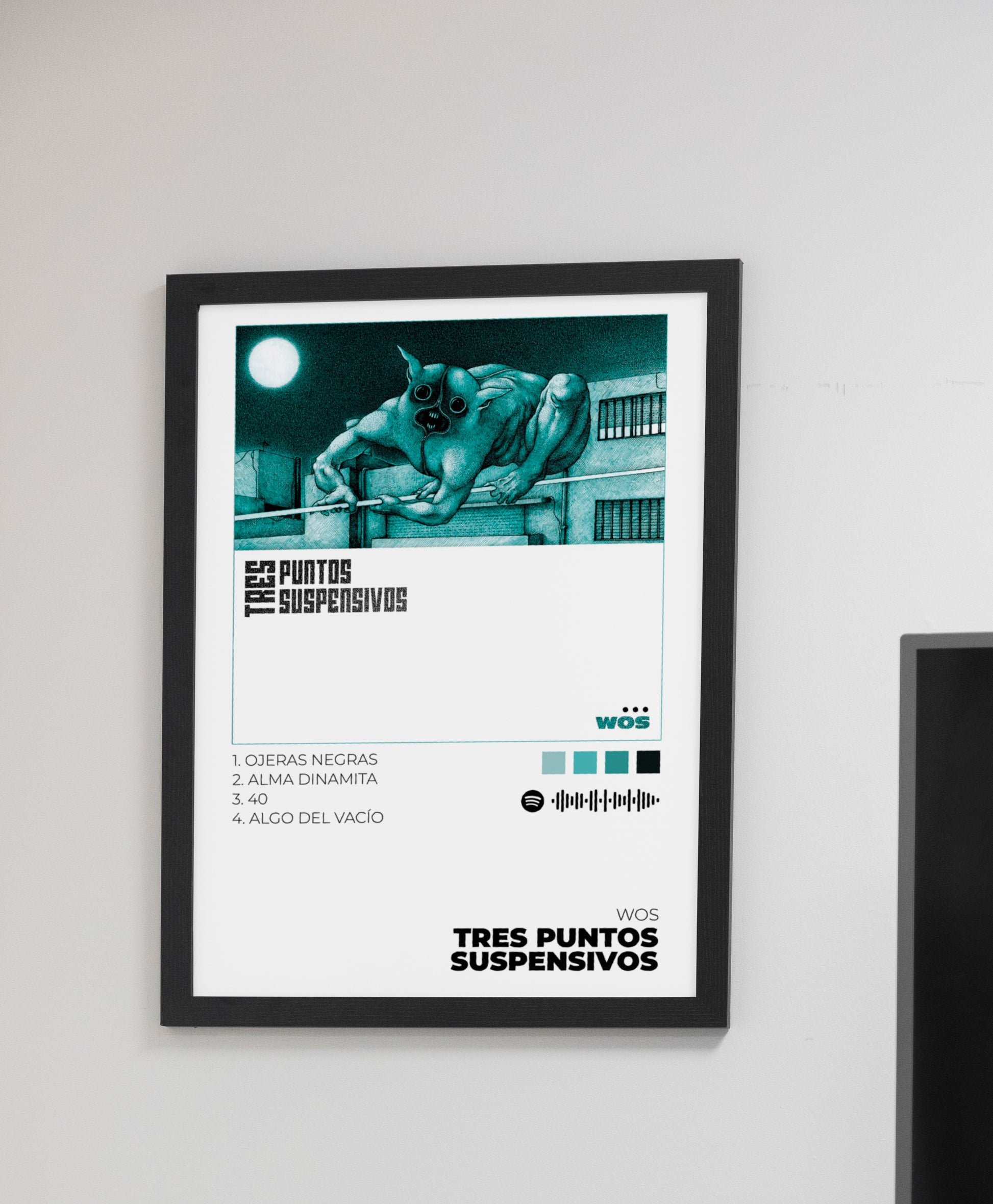 TRES PUNTOS SUSPENSIVOS - Poster Digital de Wos | Music Prints