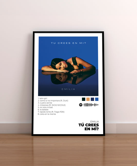 Tíu crees en mi? - Poster Digital de Emilia | Music Prints