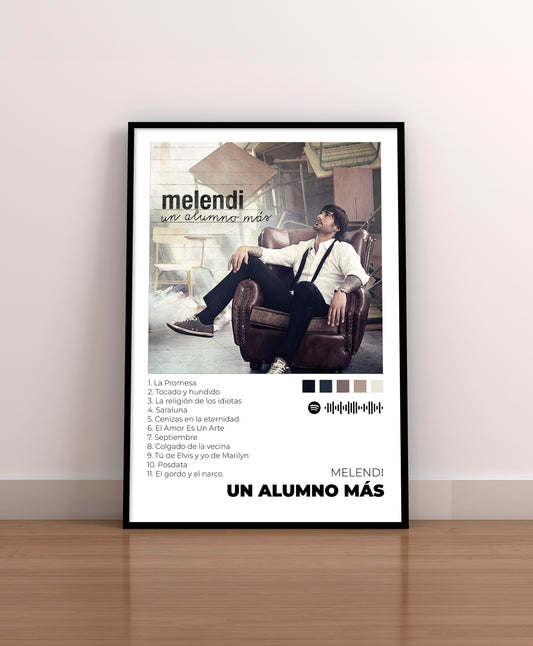 Un alumno más - Poster Digital de Melendi | Music Prints