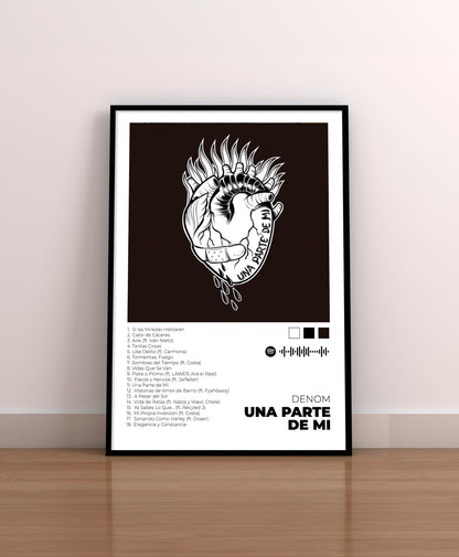 Una parte de mi - Poster Digital de Denom | Music Prints