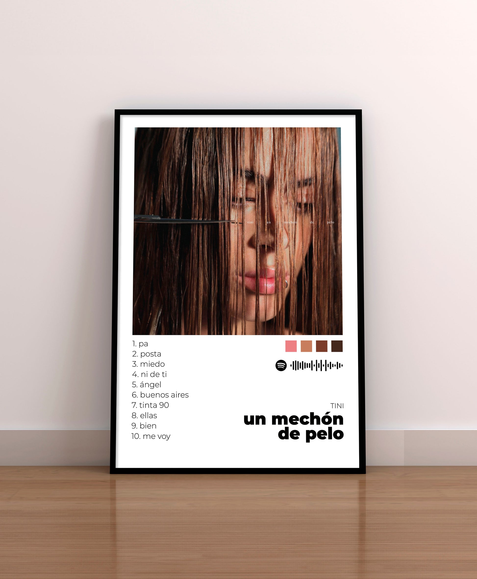 Un mechón de pelo - Poster Digital de Tini | Music Prints