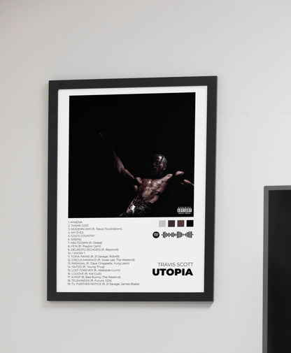 UTOPIA - Poster Digital de Travis Scott | Music Prints