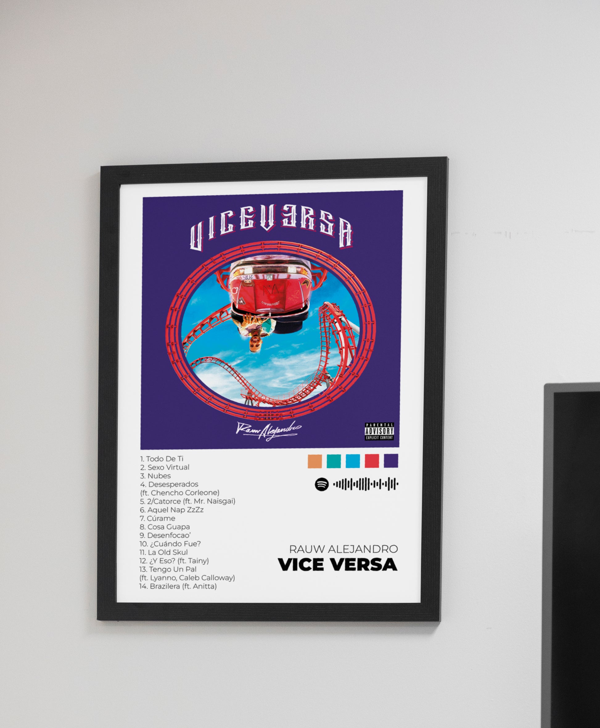 VICE VERSA - Poster Digital de Rauw Alejandro | Music Prints