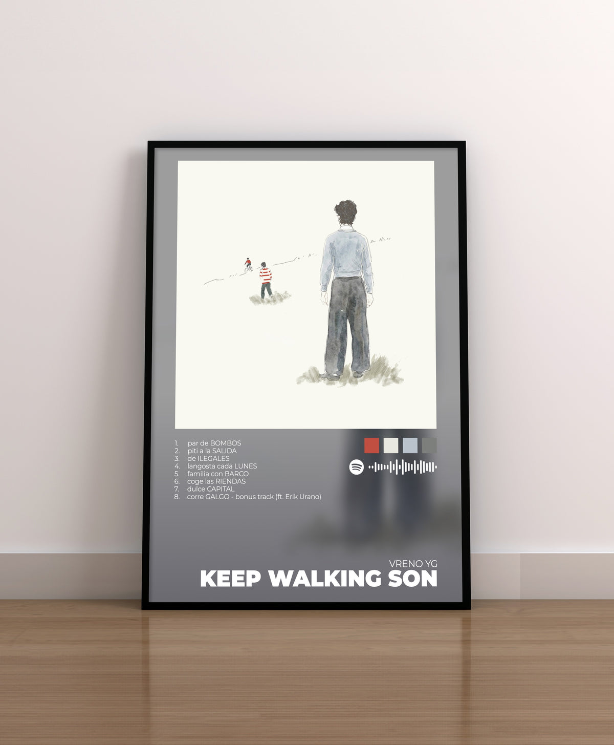 keep walking son. vreno. poster. regalo. lamina. entradas. cuadro. merchandising.