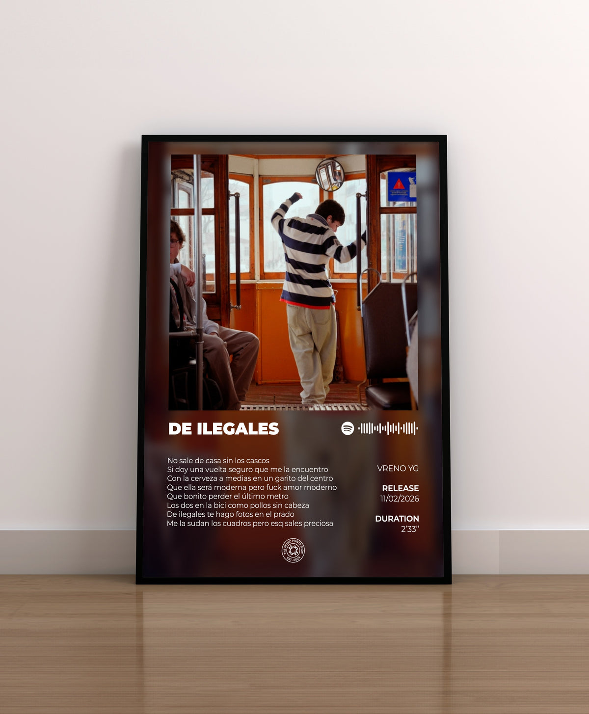 DE ILEGALES. VRENO YG. POSTER. COVER. DISCO. VINILO. REGALO.