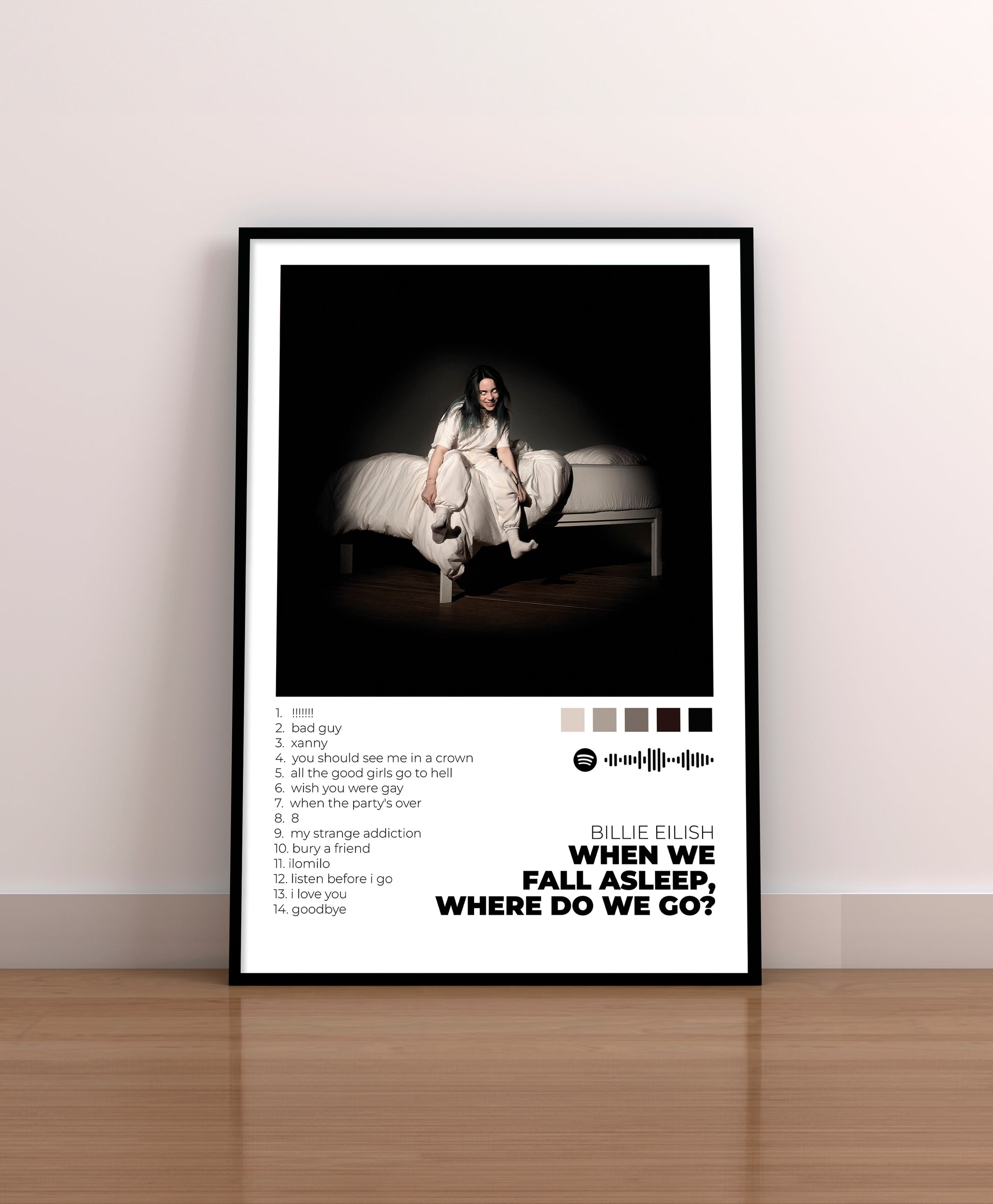 WHEN WE ALL FALL ASLEEP, WHERE DO WE GO? - Poster Digital de Billie Eilish | Music Prints