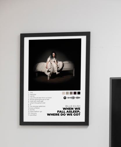WHEN WE ALL FALL ASLEEP, WHERE DO WE GO? - Poster Digital de Billie Eilish | Music Prints