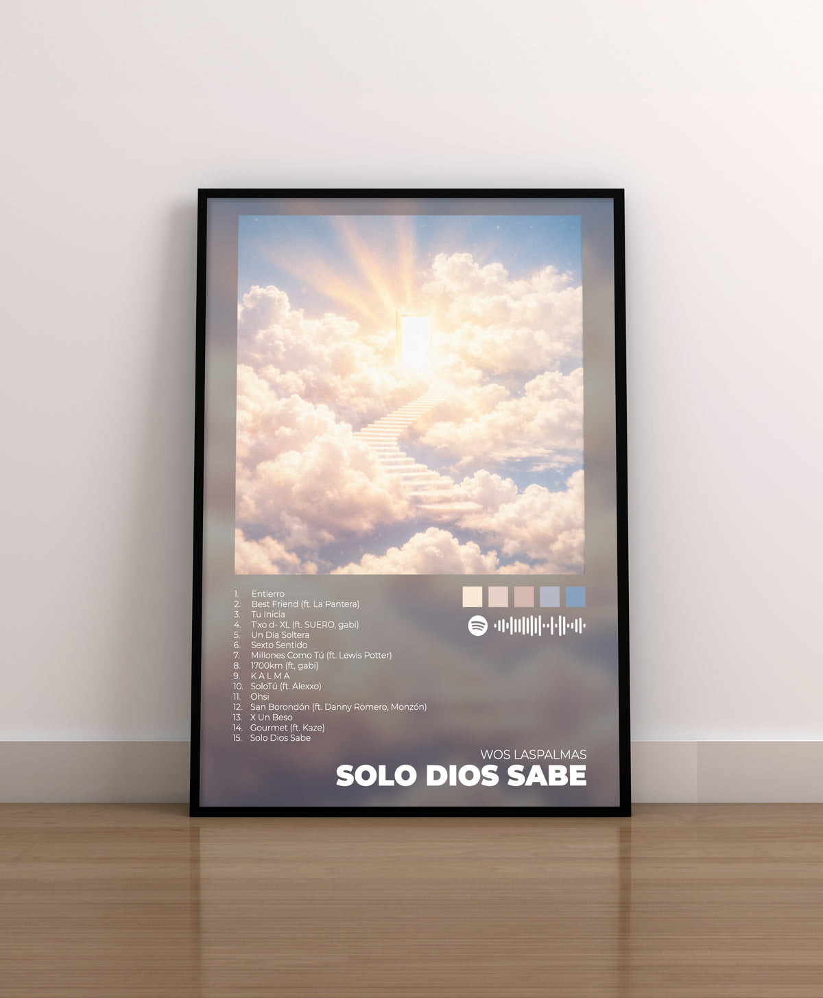 wos las palmas. solo dios sabe. poster. lamina. cuadro. marco. regalo. merchandising. cd. vinilo. cover. portada.