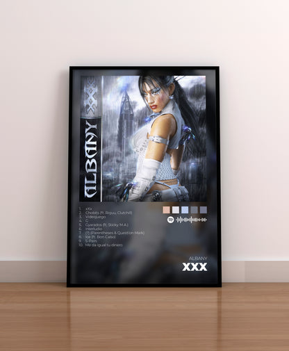 albany xxxx. albany poster. regalo. lamina. cuadro. merchandising. cd. vinilo.