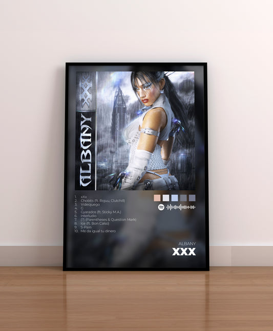 albany xxxx. albany poster. regalo. lamina. cuadro. merchandising. cd. vinilo.