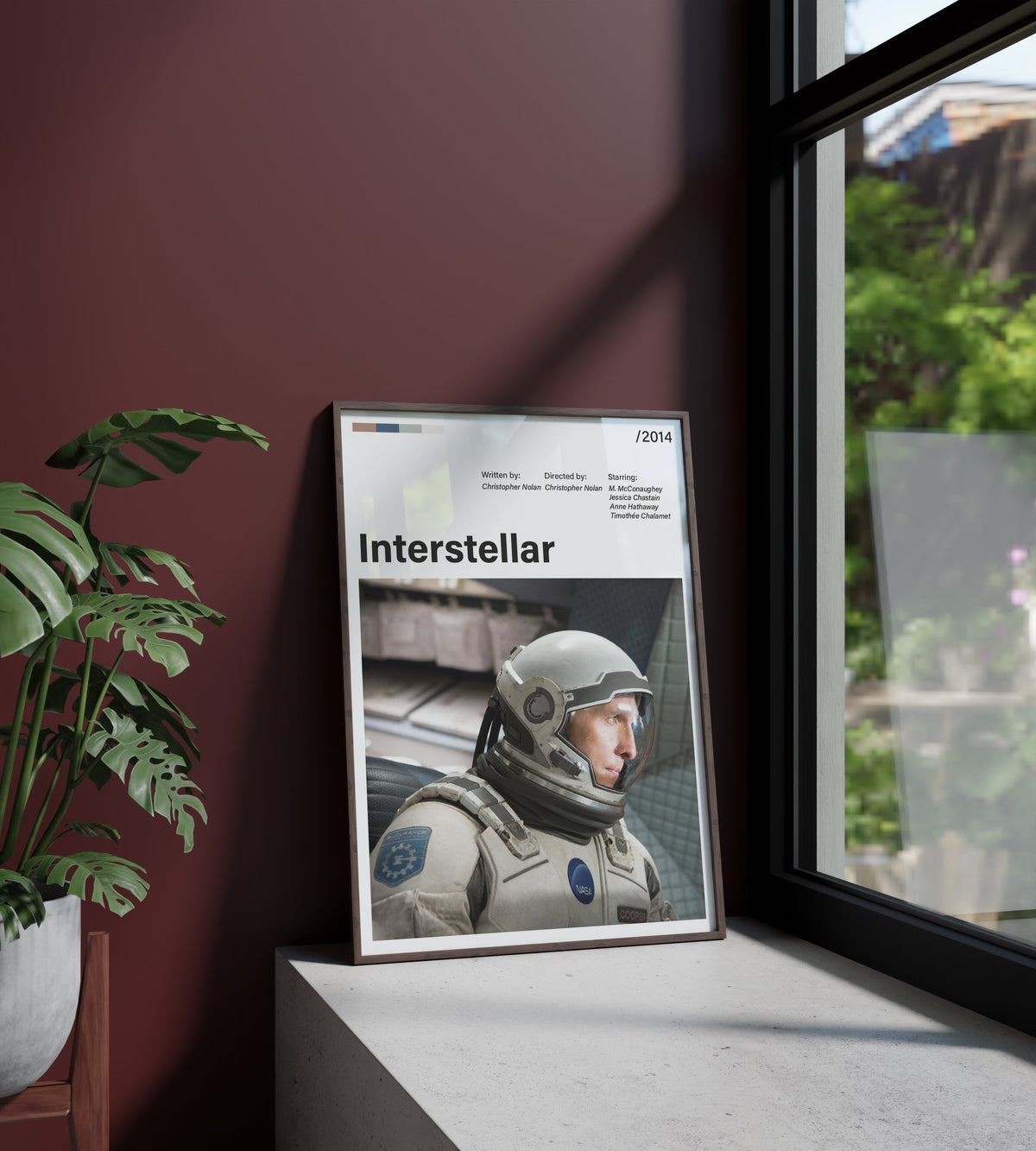 Póster astronauta, nave espacial, espacio, cohete. Interstellar, Christopher Nolan, cine, película. Lámina, cuadro, merchandising, regalo, comprar, decoración de pared.