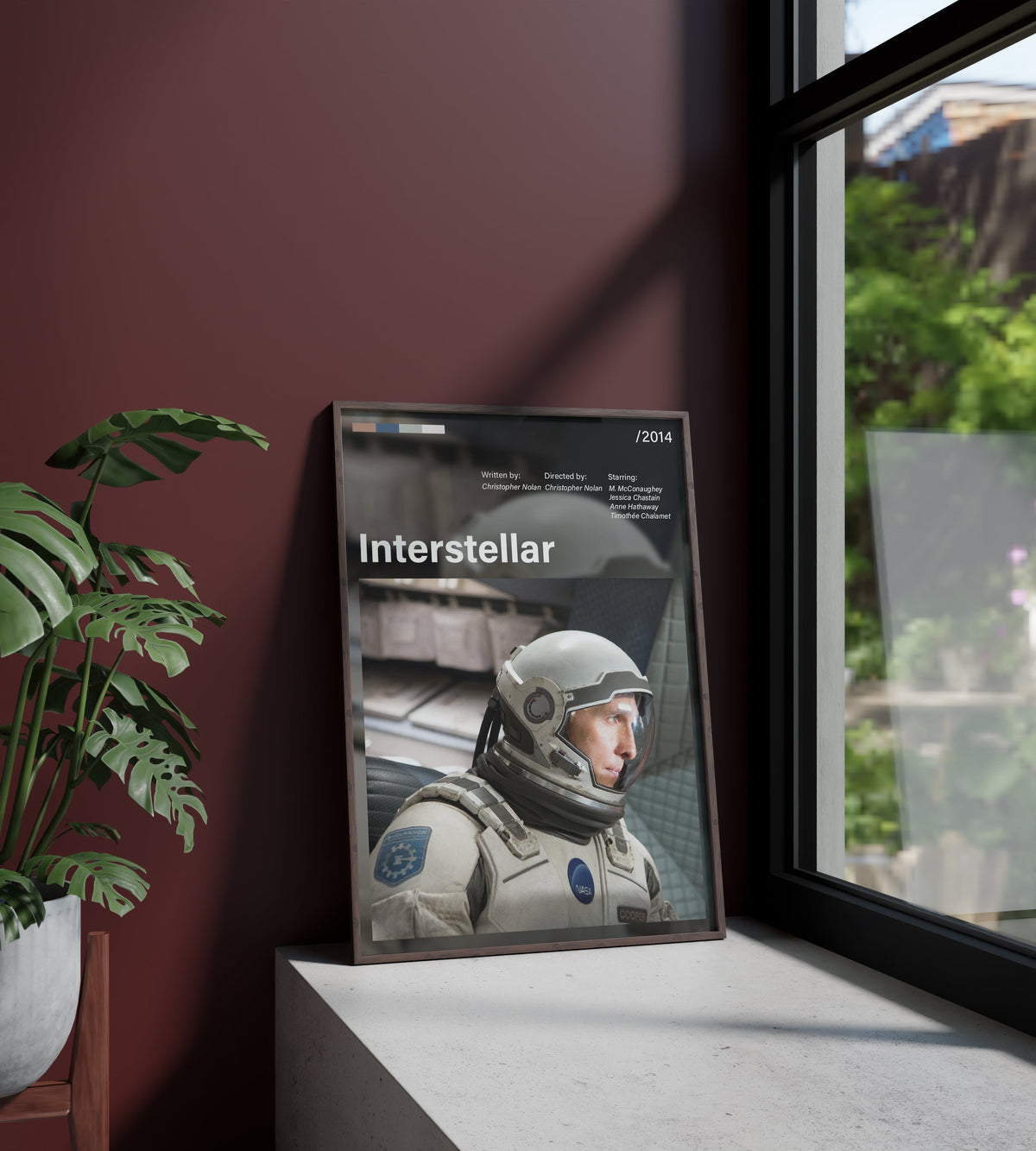 Póster astronauta, nave espacial, espacio, cohete. Interstellar, Christopher Nolan, cine, película. Lámina, cuadro, merchandising, regalo, comprar, decoración de pared.
