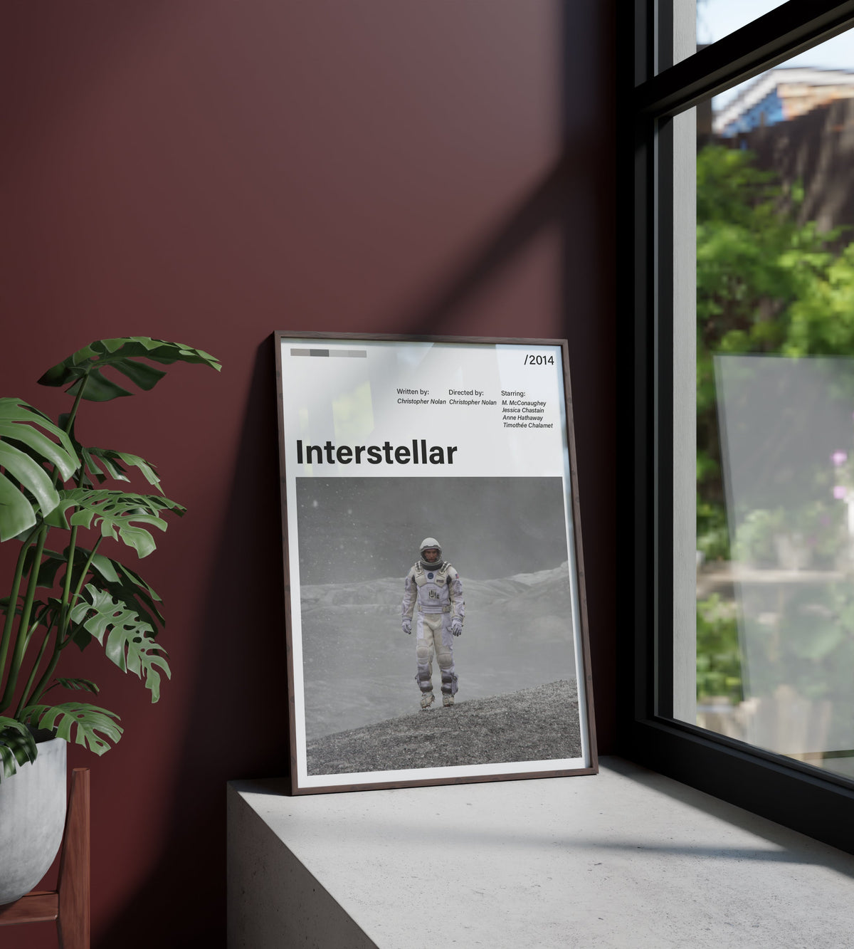 Póster astronauta, nave espacial, espacio, cohete. Interstellar, Christopher Nolan, cine, película. Lámina, cuadro, merchandising, regalo, comprar, decoración de pared.