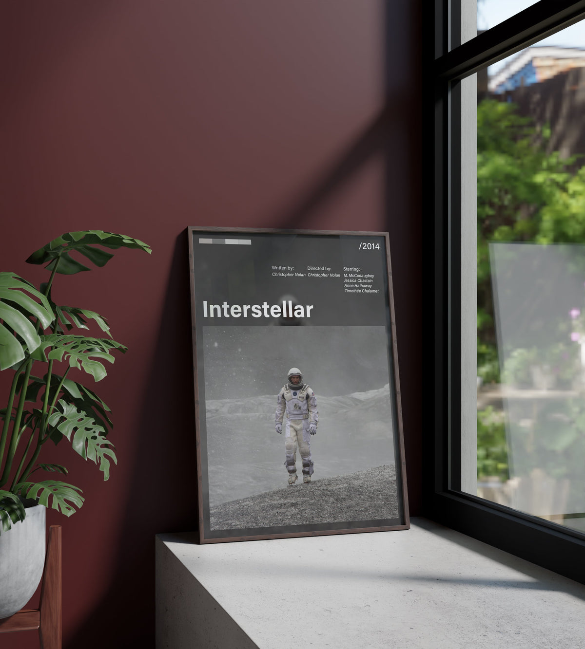 Póster astronauta, nave espacial, espacio, cohete. Interstellar, Christopher Nolan, cine, película. Lámina, cuadro, merchandising, regalo, comprar, decoración de pared.
