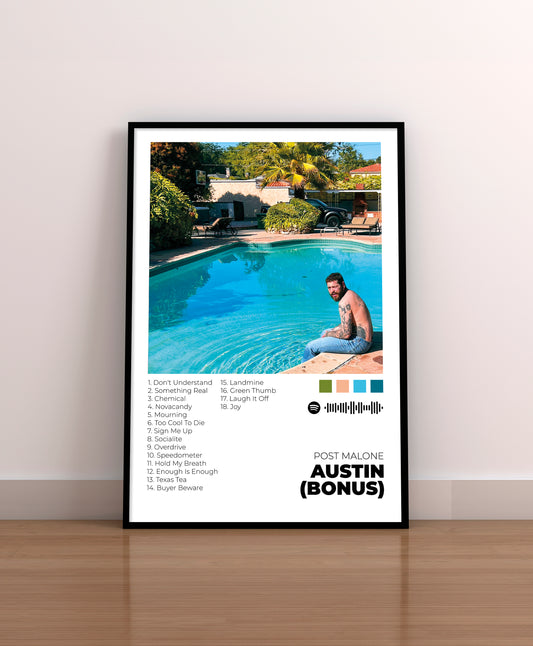 AUSTIN (Bonus). Post Malone. Poster