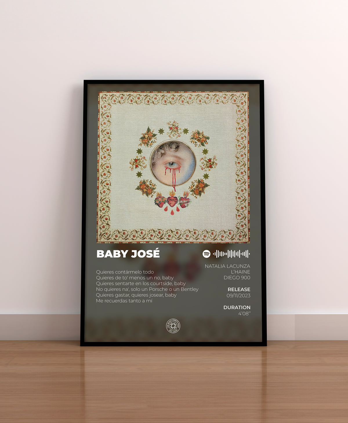 Baby Jose. L'haine. Natalia Lacunza. Diego 900. Poster. Lamina. Cuadro. Marco. Merchandising. CD. Vinilo. Cover.
