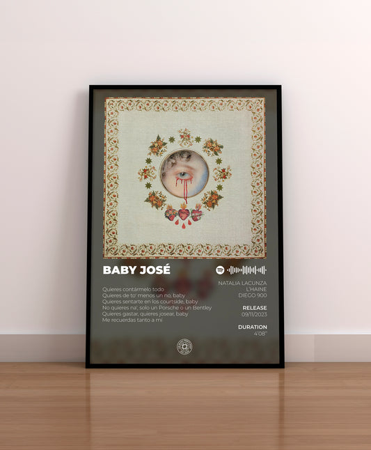 Baby Jose. L'haine. Natalia Lacunza. Diego 900. Poster. Lamina. Cuadro. Marco. Merchandising. CD. Vinilo. Cover.