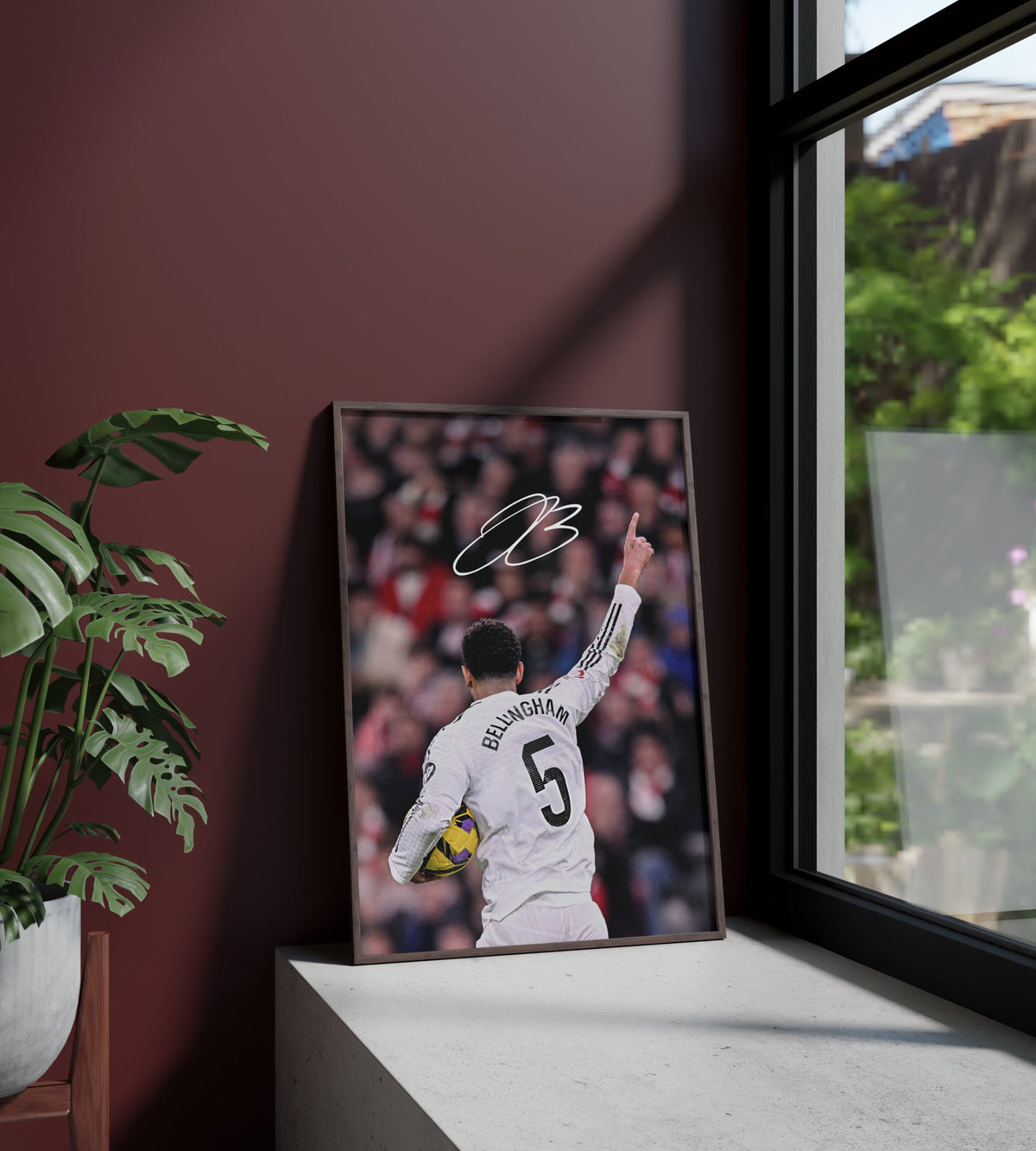 Póster Jude Bellingham, firma, autógrafo, Real Madrid, Inglaterra. Fútbol, futbolista, lámina, cuadro, merchandising, regalo, comprar, decoración de pared.